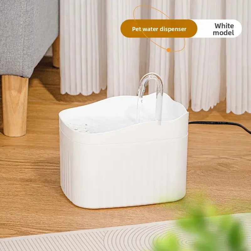 Cat Water Dispenser Automatic Circulation Flow Water Dispenser Kitten Water Drinker Cat Water Basin Feeding Bowl Pet