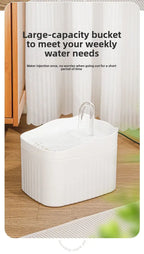 Cat Water Dispenser Automatic Circulation Flow Water Dispenser Kitten Water Drinker Cat Water Basin Feeding Bowl Pet