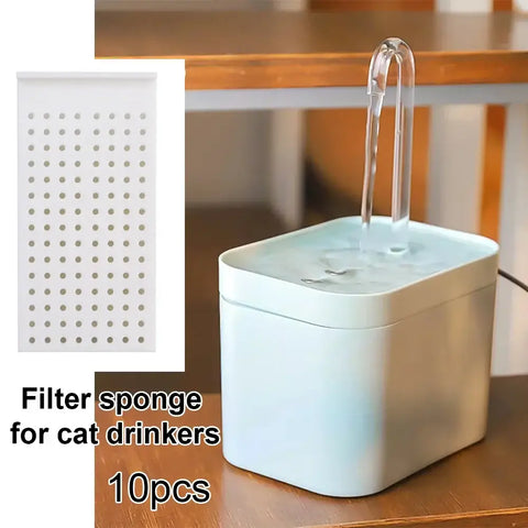 Cat Water Dispenser Filters 10 Pieces Dog Water Dispenser Filter Set Of 10 (Without Water Dispenser) - set of 10