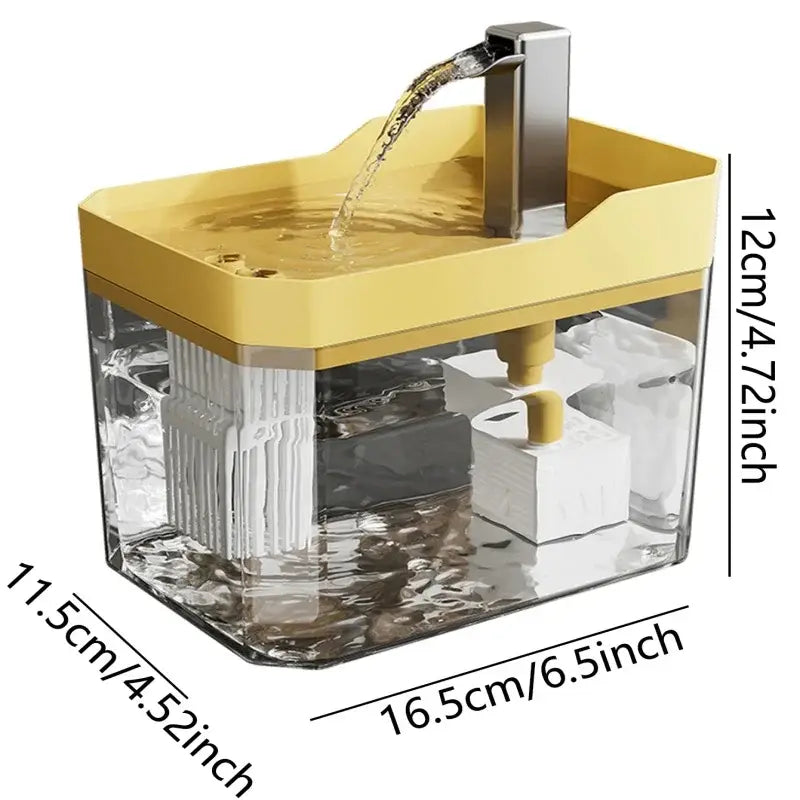 Cat water dispenser flowing water device silent large capacity circulating refill pet intelligent water feeder