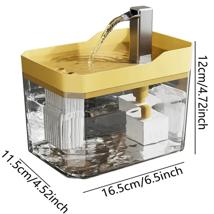 Cat water dispenser flowing water device silent large capacity circulating refill pet intelligent water feeder