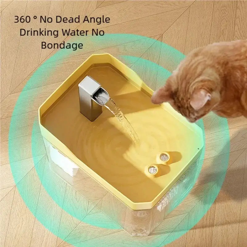 Cat water dispenser flowing water device silent large capacity circulating refill pet intelligent water feeder