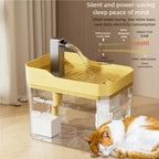 Cat water dispenser flowing water device silent large capacity circulating refill pet intelligent water feeder
