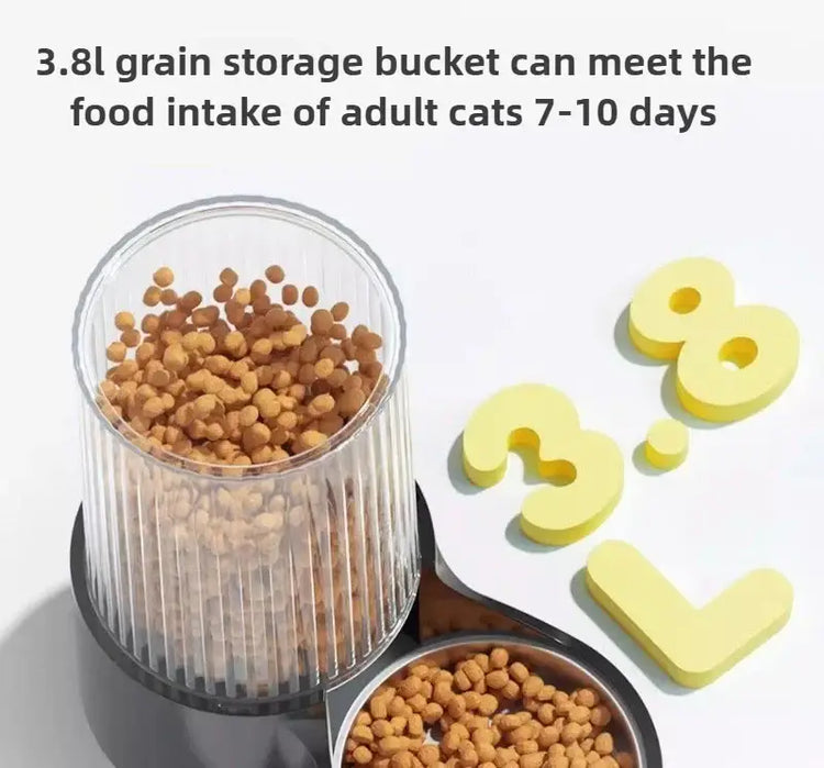 Cat Water Dispenser Moisture-proof Feeders and Water Fountain Large Capacity Detachable Design Cat Accessories for Cats