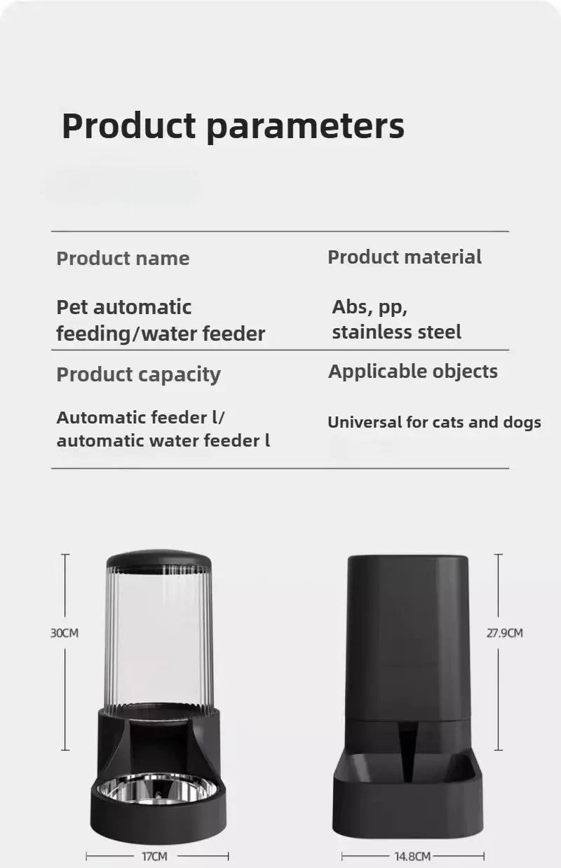 Cat Water Dispenser Moisture-proof Feeders and Water Fountain Large Capacity Detachable Design Cat Accessories for Cats