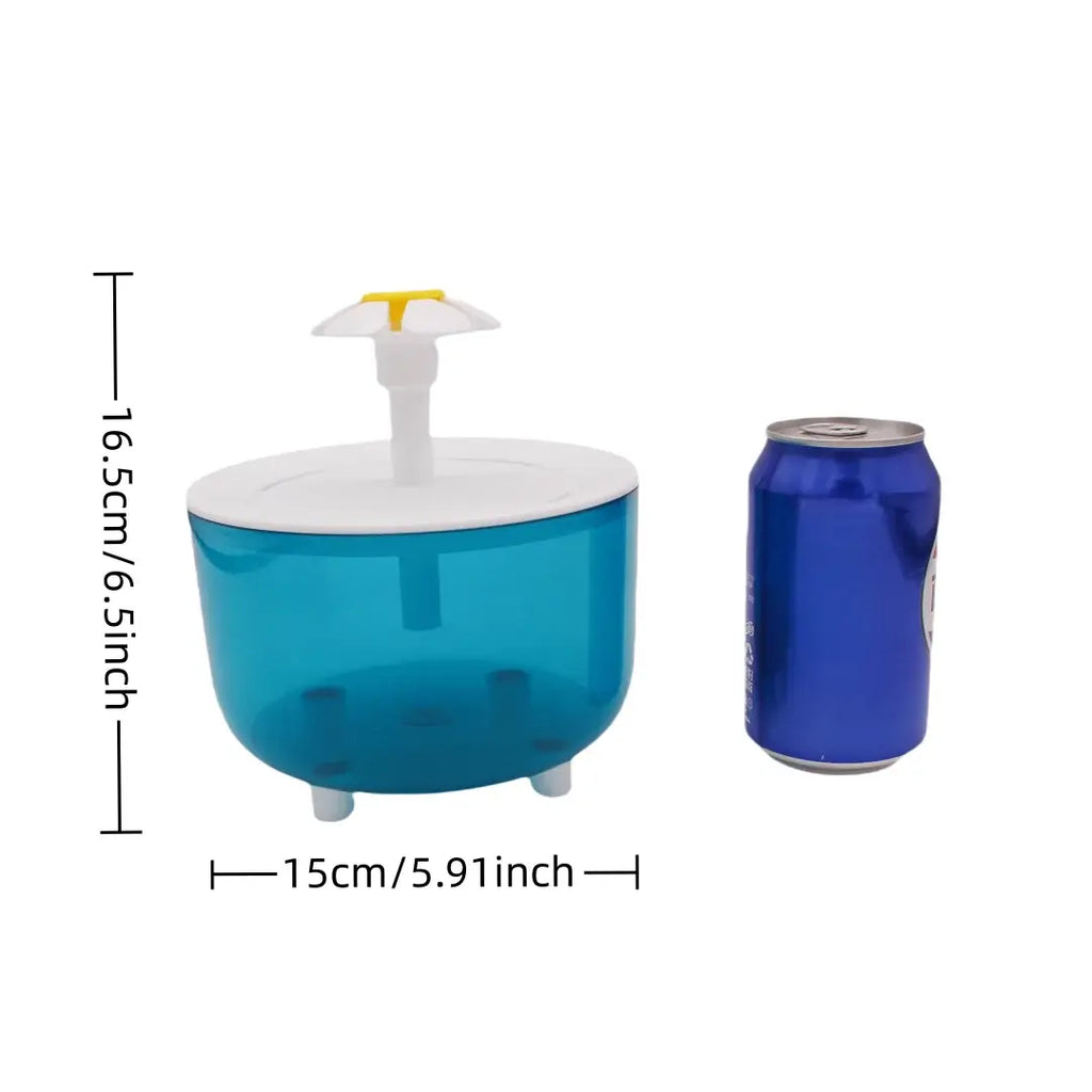 Cat Water Fountain 1.2L Recirculating Pet Water Dispenser USB Powered Silent with Filter Foam for Cats and Small Dogs
