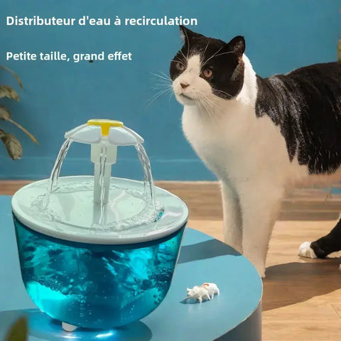 Cat Water Fountain 1.2L Recirculating Pet Water Dispenser USB Powered Silent with Filter Foam for Cats and Small Dogs