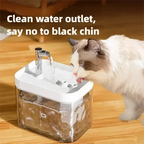 Cat Water Fountain Auto Filter Transparent Cat Drinker USB Anti-Dry Burning Recirculate Filtering Water Dispenser with