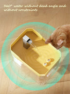 Cat Water Fountain Auto Filter Transparent Cat Drinker USB Anti-Dry Burning Recirculate Filtering Water Dispenser with