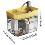 Cat Water Fountain Auto Filter Transparent Cat Drinker USB Anti-Dry Burning Recirculate Filtering Water Dispenser with