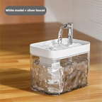Cat Water Fountain Auto Filter Transparent Cat Drinker USB Anti-Dry Burning Recirculate Filtering Water Dispenser with