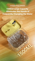 Cat Water Fountain Auto Filter Transparent Cat Drinker USB Anti-Dry Burning Recirculate Filtering Water Dispenser with