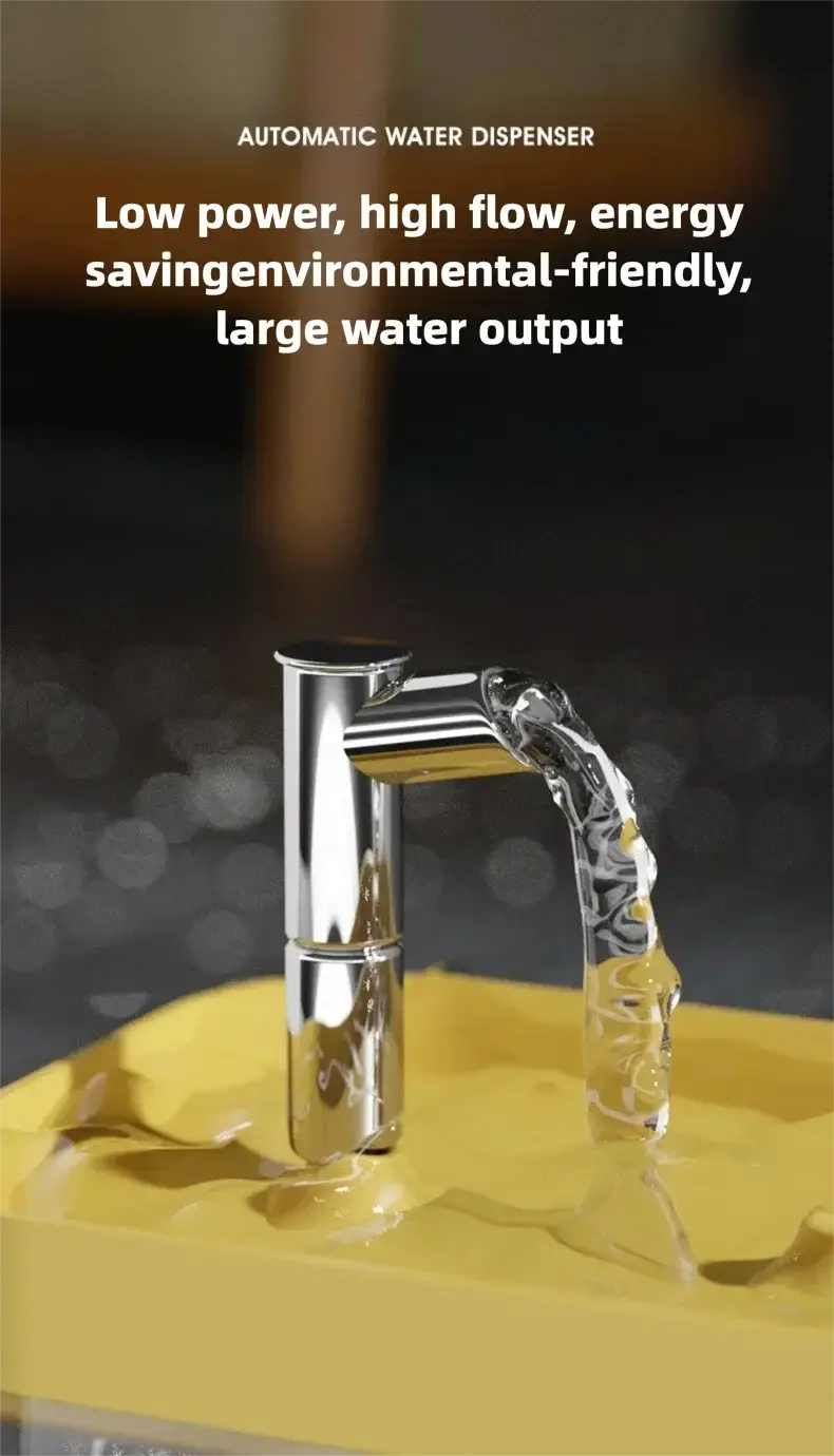 Cat Water Fountain Auto Filter Transparent Cat Drinker USB Anti-Dry Burning Recirculate Filtering Water Dispenser with