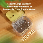 Cat Water Fountain Auto Filter Transparent Cat Drinker USB Anti-Dry Burning Recirculate Filtering Water Dispenser with