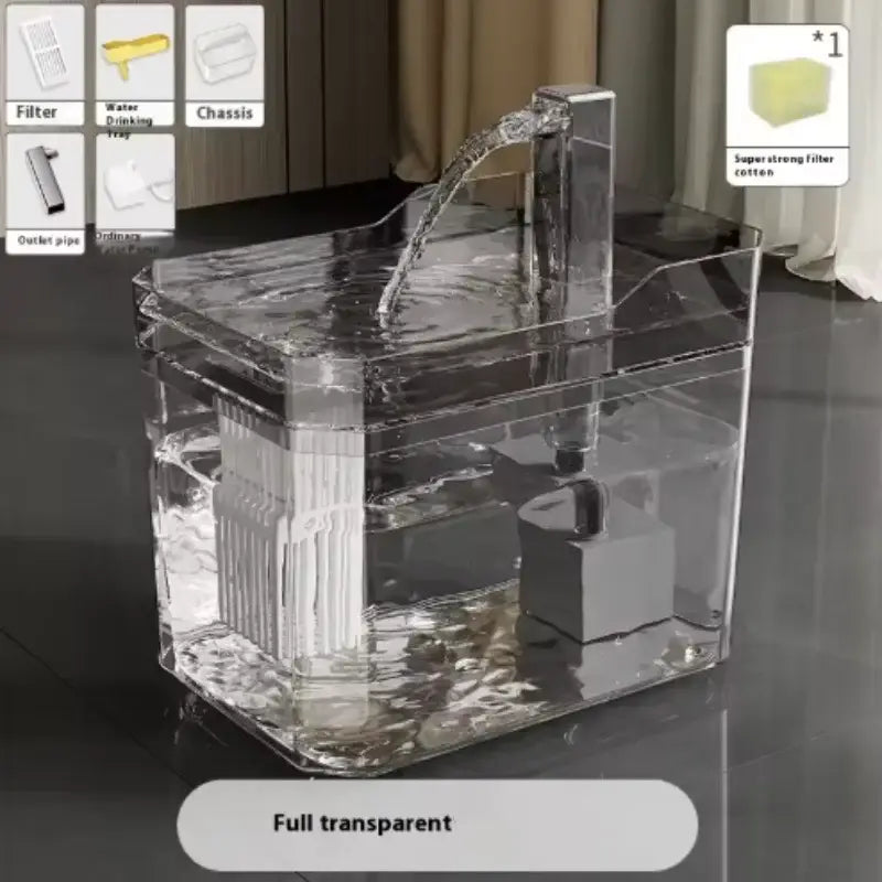 Cat Water Fountain Cat automatic water dispenser filters circulating flowing water intelligent pet automatic water