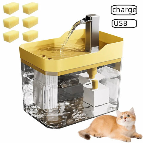 Cat Water Fountain Automatic Water Dispenser USB Live Circulation Filter Pet Drinker Quiet Pet Water Fountain Cat Small