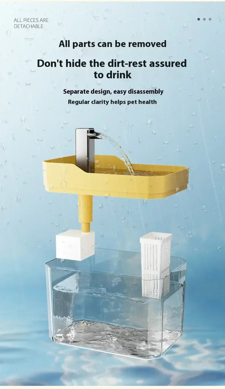 Cat Water Fountain Automatic Water Dispenser USB Live Circulation Filter Pet Drinker Quiet Pet Water Fountain Cat Small