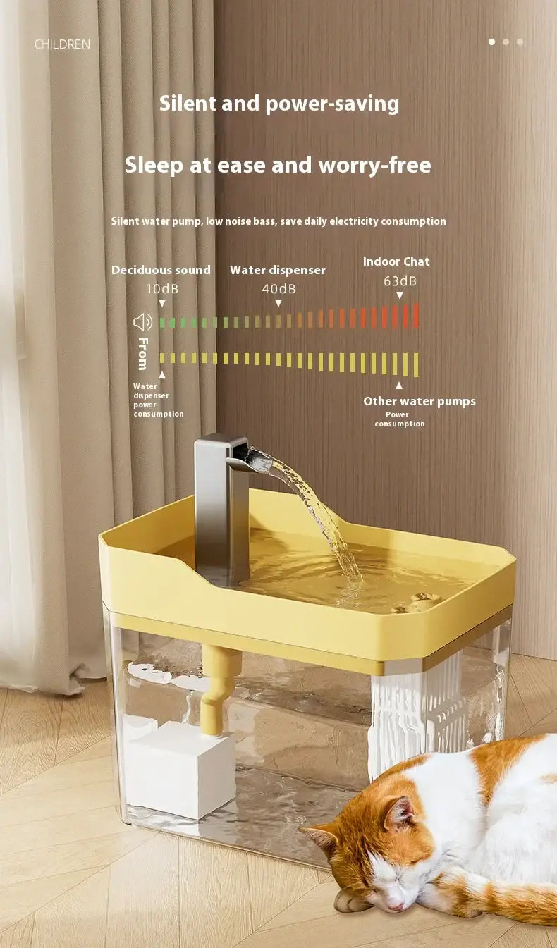 Cat Water Fountain Automatic Water Dispenser USB Live Circulation Filter Pet Drinker Quiet Pet Water Fountain Cat Small