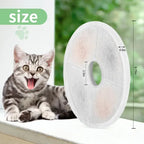 Cat Water Fountain Filters Compatible with Catit Water Fountain Pet Fountain filter replacement (6 Pack) - 6 filters