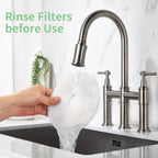 Cat Water Fountain Filters Compatible with Catit Water Fountain Pet Fountain filter replacement (6 Pack) - 6 filters