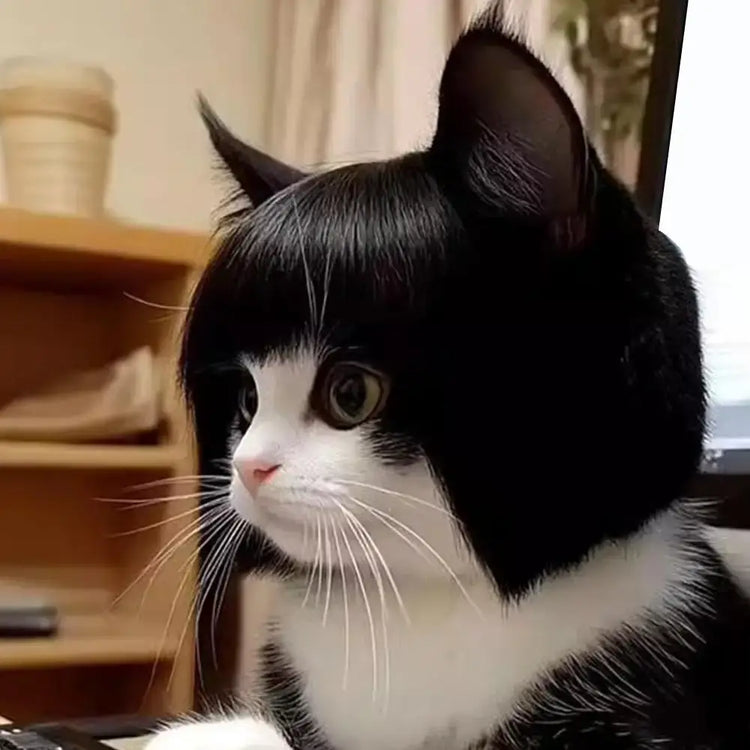 Cat Wig Accessories Dog Headdress Funny Costume Puppy Cosplay Dress Up Cute Pet Wig Cosplay Funny Props Head
