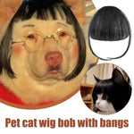 Cat Wig Accessories Dog Headdress Funny Costume Puppy Cosplay Dress Up Cute Pet Wig Cosplay Funny Props Head