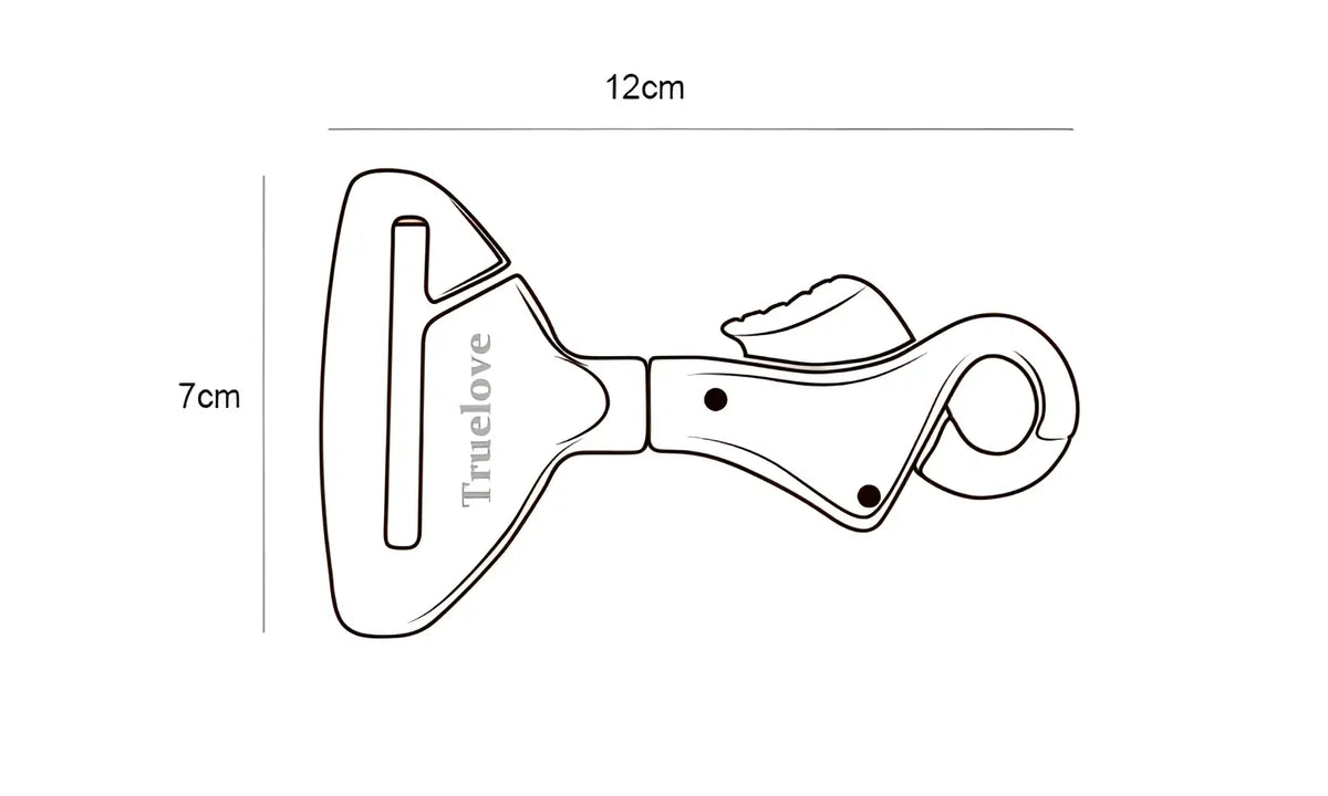 Truelove Pet All Car Seat Belt Safety Buckle with Collar or Harness High-quality Lightweight Aluminium Alloy Portable