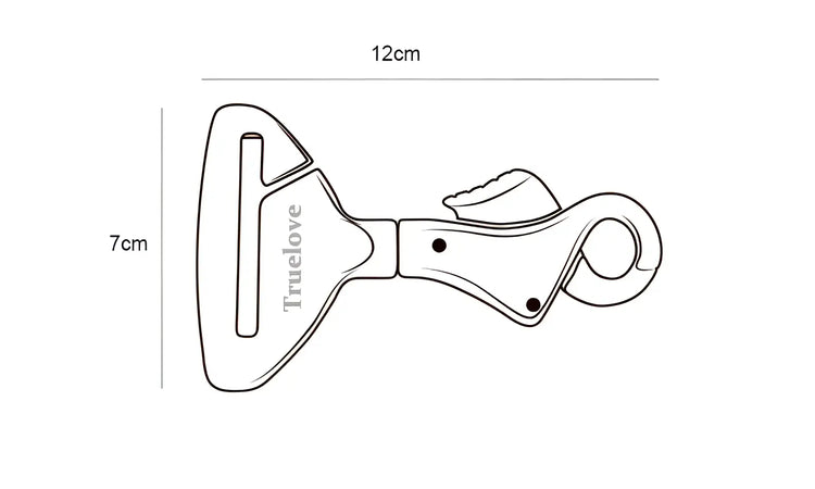 Truelove Pet All Car Seat Belt Safety Buckle with Collar or Harness High-quality Lightweight Aluminium Alloy Portable
