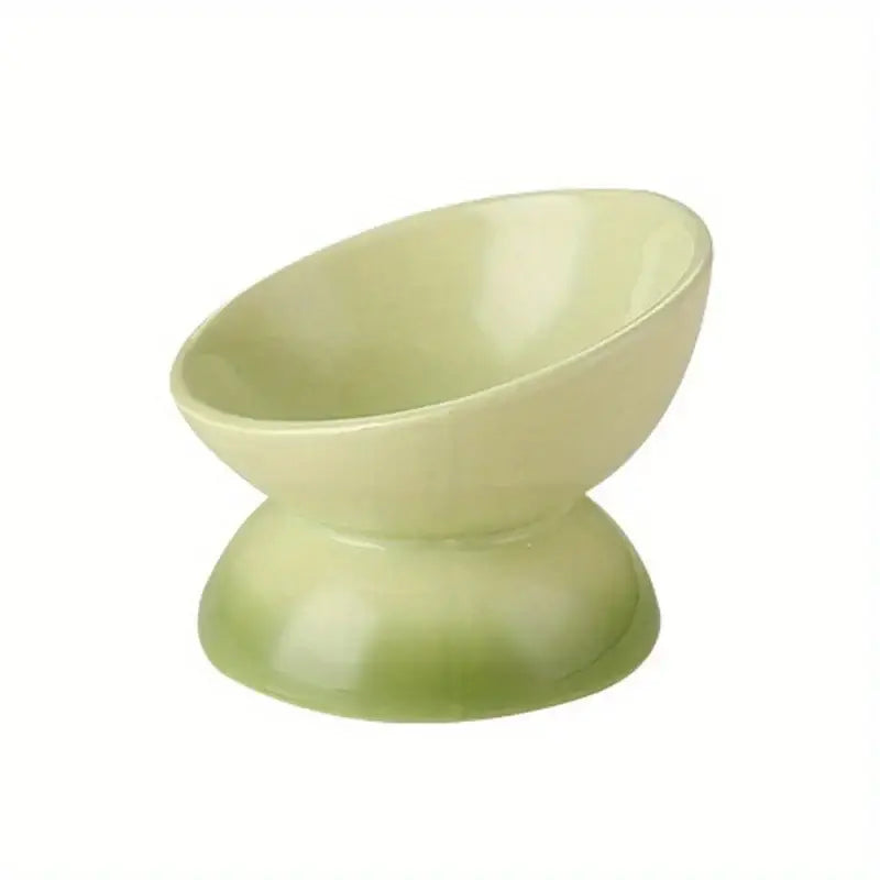 Ceramic Cat Bowl Pet Accessories Drink Water Bowl Diagonal High Feet Cute Protection Cervical Spine Cat Bowl Pet