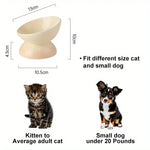 Ceramic Cat Bowl Pet Accessories Drink Water Bowl Diagonal High Feet Cute Protection Cervical Spine Cat Bowl Pet