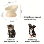 Ceramic Cat Bowl Pet Accessories Drink Water Bowl Diagonal High Feet Cute Protection Cervical Spine Cat Bowl Pet