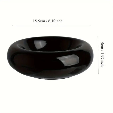 Ceramic cat bowl pet bowl cat bowl donut dispenser Dudu cat bowl cat food bowl spill proof water bowl snack bowl