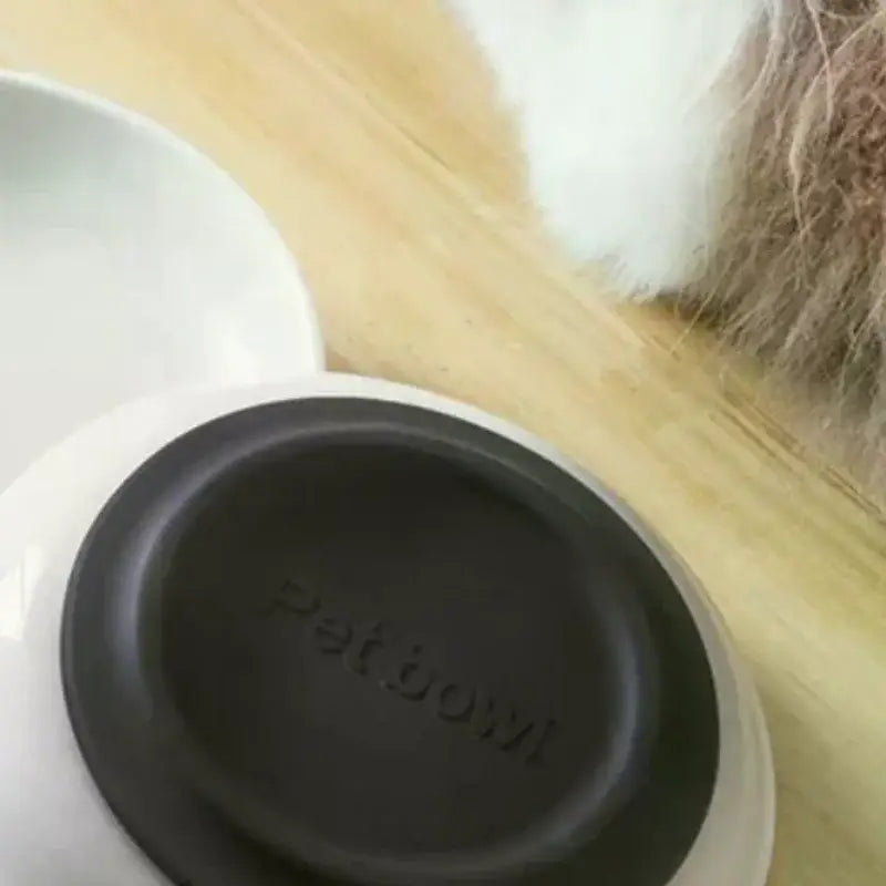 Ceramic Cat Plates With Silicone Anti Slip Pad Pet Cat Snack Bowl Cute Kitten Food Bowl Pet Kitten Water Bowl Pet