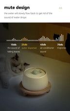 Ceramic Water Fountain Cat Charging Pet Water Feeders Dogs Automatic Circulating Filtration Flow Water Dispenser Cat