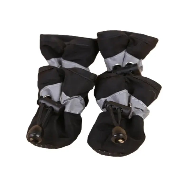 Chaussures chien imperméables 4pcs - black / XXS