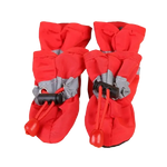 Chaussures chien imperméables 4pcs - Red / XS