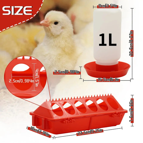 Chicken Feeder Automatic Water Feeder For Chicks Quails Chicks Feed Box Automatic Feeder Small Automatic Water
