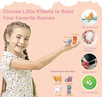 Children’s Cat Toys Pretend Toys Cat Character Toy Set Children’s Toys Interactive Cat Role Playing Realistic Cat Care
