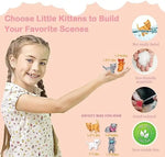Children’s Cat Toys Pretend Toys Cat Character Toy Set Children’s Toys Interactive Cat Role Playing Realistic Cat Care