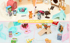 Children’s Cat Toys Pretend Toys Cat Character Toy Set Children’s Toys Interactive Cat Role Playing Realistic Cat Care