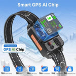 Clôture GPS pour animaux de compagnie et dispositif anti-aboiements - black