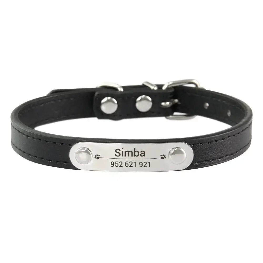 Collier confortable pour animaux de compagnie - Black / XXS (17-22cm)