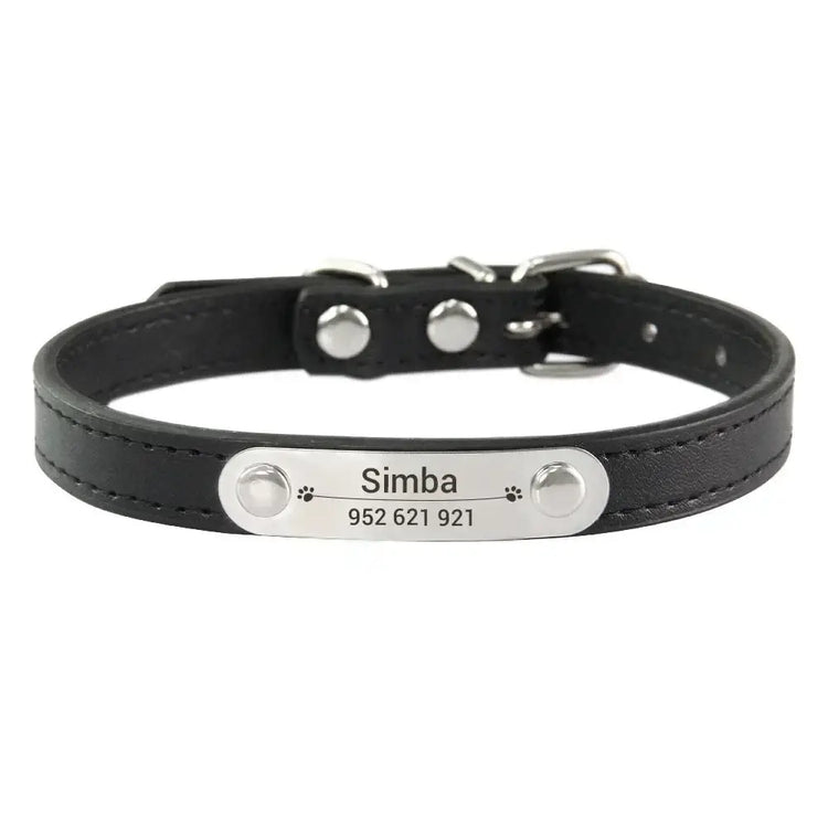 Collier confortable pour animaux de compagnie - Black / XXS (17-22cm)