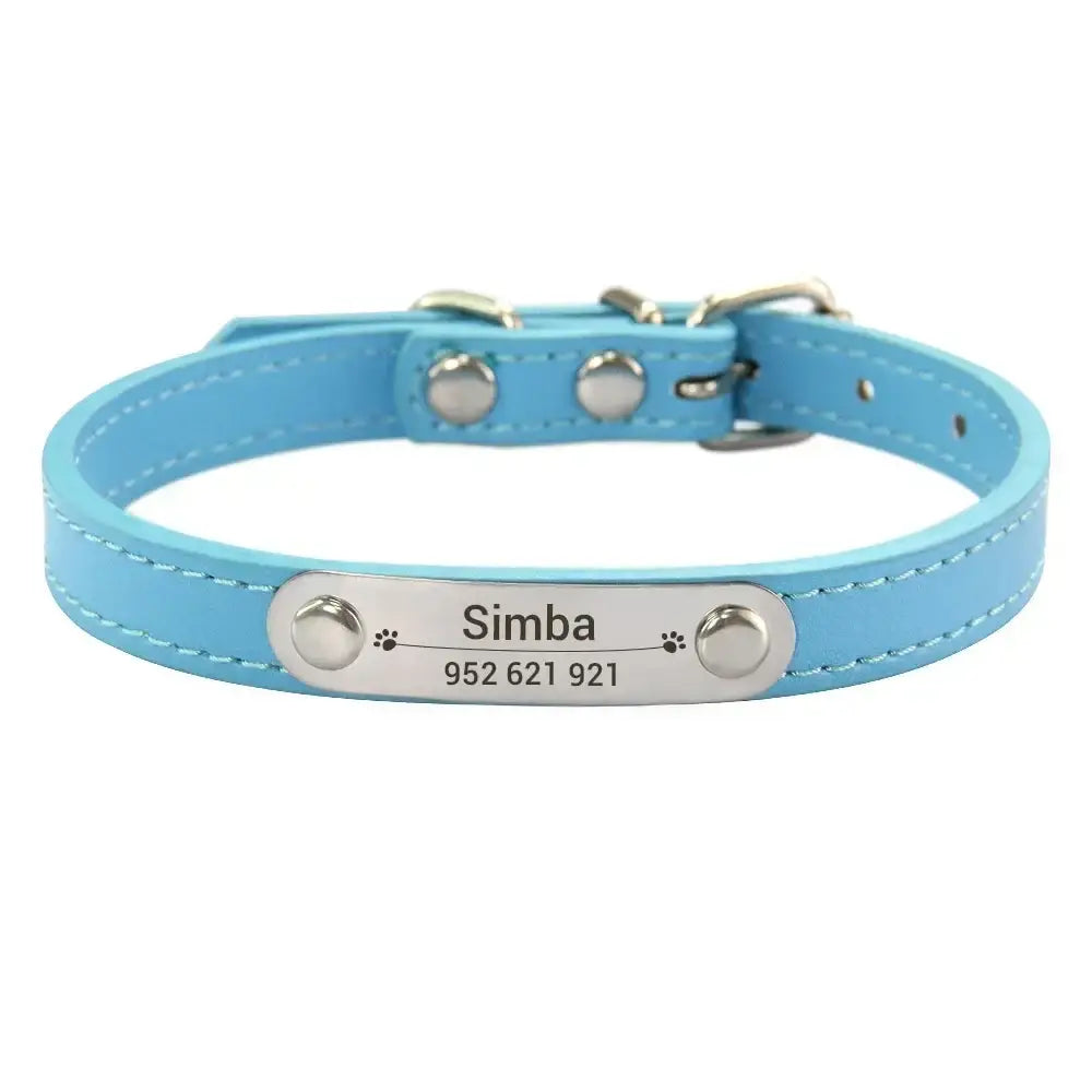 Collier confortable pour animaux de compagnie - Blue / XS (22-27cm)