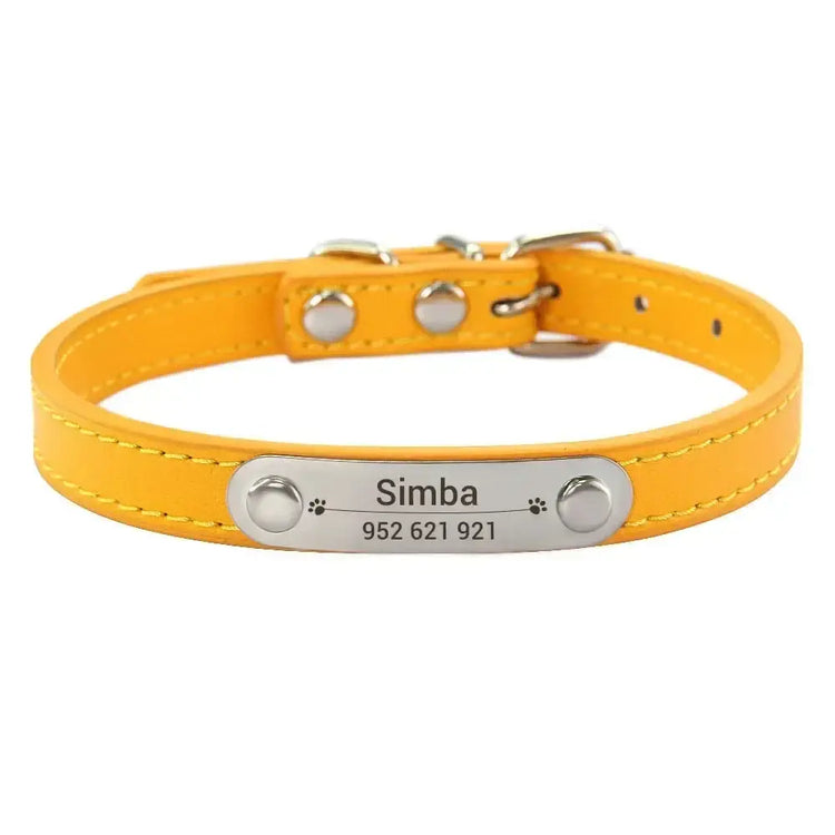 Collier confortable pour animaux de compagnie - Gold / XXS (17-22cm)