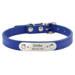 Collier confortable pour animaux de compagnie - Navy Blue / XXS (17-22cm)