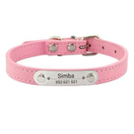 Collier confortable pour animaux de compagnie - Pink / XXS (17-22cm)