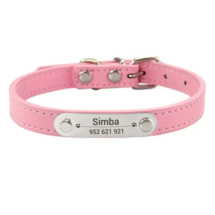 Collier confortable pour animaux de compagnie - Pink / XXS (17-22cm)