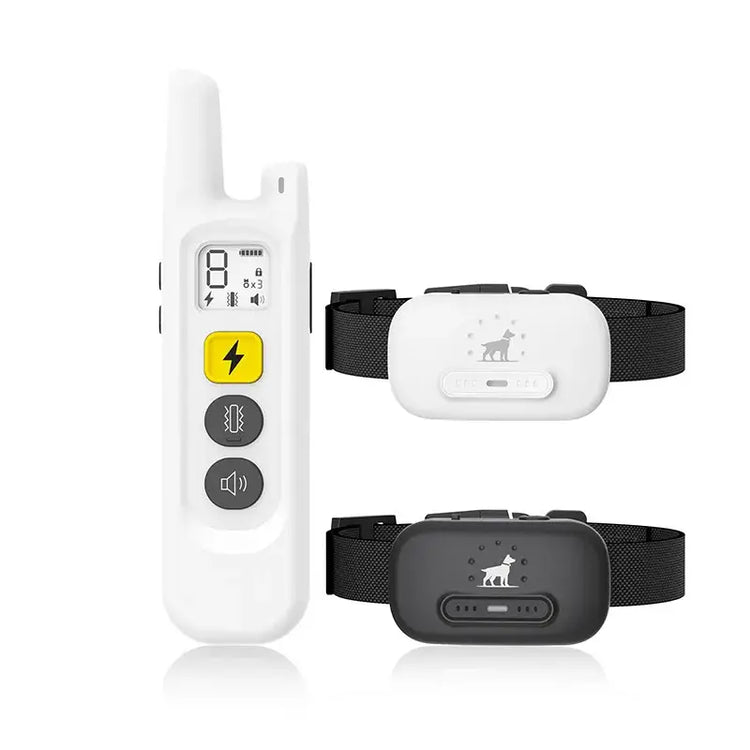 Collier de dressage à distance pour chien - White For 2 dogs / China Mainland