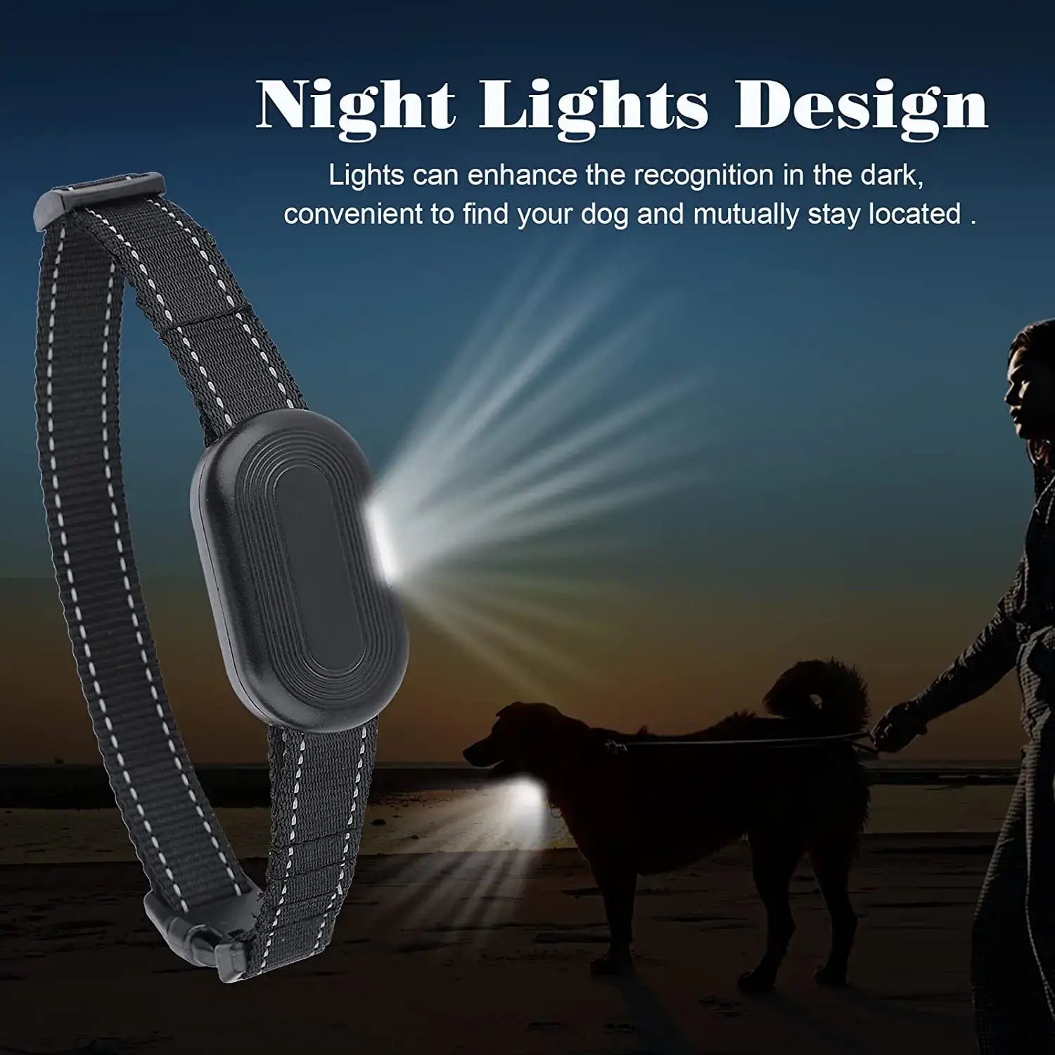 Collier de dressage étanche pour chiens